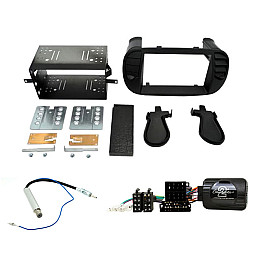 Fiat 500 2007- 2015 Double Din Car Stereo Fascia Matt Black Fitting Kit Fiat 500 2007- 2015 Double Din Car Stereo Fascia Matt Black Fitting Kit