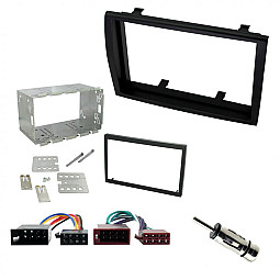 Fiat Ducato 2006 - 2010 Double Din Car Stereo Fascia Cage Fitting Kit Black Fiat Ducato 2006 - 2010 Double Din Car Stereo Fascia Cage Fitting Kit Black