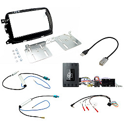 Fiat 500 (2016-2021) With Uconnect 7" Car Double Din Fascia Fitting Kit Fiat 500 (2016-2021) With Uconnect 7" Car Double Din Fascia Fitting Kit