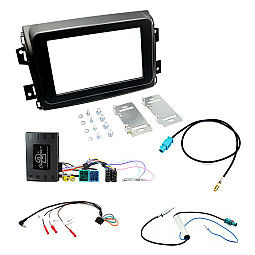 Fiat Ducato 8 Series with Matt 7" UCONNECT Double Din Fascia / Info Adapter / Antenna Kit Fiat Ducato 8 Series with Matt 7" UCONNECT Double Din Fascia / Info Adapter / Antenna Kit