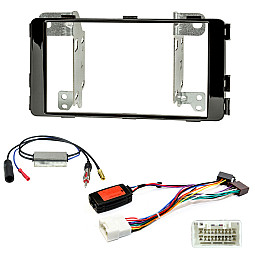 Fiat Fullback 2016 - 2019 Double Din Fascia / Steering / DAB / FM Fitting Kit