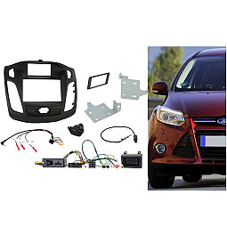 CTKFD31C Ford Focus Black Double Din Car Stereo Fascia Fitting Kit With Hazard/Door Lock Switch CTKFD31C Ford Focus Black Double Din Car Stereo Fascia Fitting Kit With Hazard/Door Lock Switch