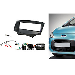 CTKFD36 Ford KA 2009-2017 Single Din Car Stereo Fitting Kit Fascia, Steering Control Adaptor CTKFD36 Ford KA 2009-2017 Single Din Car Stereo Fitting Kit Fascia, Steering Control Adaptor