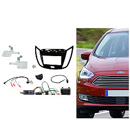 CTKFD39C Ford C-Max Piano Black Double Din Stereo Fascia Fitting Kit With Hazard/Door Lock Switch CTKFD39C Ford C-Max Piano Black Double Din Stereo Fascia Fitting Kit With Hazard/Door Lock Switch