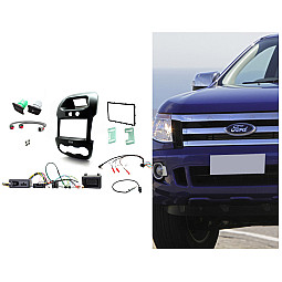 CTKFD40C Ford Ranger Double Din Stereo Fascia Fitting Kit With Door and Hazard Button CTKFD40C Ford Ranger Double Din Stereo Fascia Fitting Kit With Door and Hazard Button