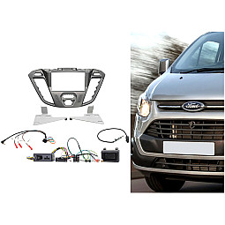 CTKFD41 Ford Transit Custom 2012-2016 Double Din Car Stereo Fascia Fitting Kit (Phoenix Silver) CTKFD41 Ford Transit Custom 2012-2016 Double Din Car Stereo Fascia Fitting Kit (Phoenix Silver)