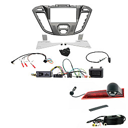 Ford Transit Custom (Phoenix Silver) Double Din Fascia and Reversing Camera Fitting Kit  Ford Transit Custom (Phoenix Silver) Double Din Fascia and Reversing Camera Fitting Kit