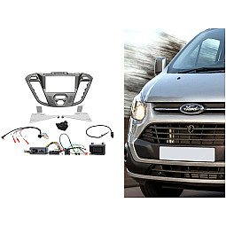 CTKFD41C Ford Transit Custom (Phoenix Silver) Double Din Fascia Kit with Hazard/Door Lock Switch CTKFD41C Ford Transit Custom (Phoenix Silver) Double Din Fascia Kit with Hazard/Door Lock Switch