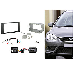 CTKFD46 Ford C-Max, Focus, Fiesta Black Double Din Car CD Stereo Fascia Fitting Kit CTKFD46 Ford C-Max, Focus, Fiesta Black Double Din Car CD Stereo Fascia Fitting Kit