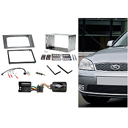 CTKFD49 Ford Mondeo 2004-2007 Dark Grey Double Din Car CD Stereo Fascia Fitting Kit CTKFD49 Ford Mondeo 2004-2007 Dark Grey Double Din Car CD Stereo Fascia Fitting Kit