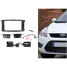 CTKFD50 Ford Focus, Mondeo Black Double Din Car CD Stereo Fascia Fitting Kit CTKFD50 Ford Focus, Mondeo Black Double Din Car CD Stereo Fascia Fitting Kit