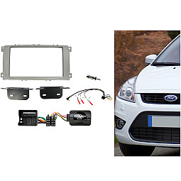 CTKFD51 Ford Focus, Mondeo Silver Double Din Car CD Stereo Fascia Fitting Kit CTKFD51 Ford Focus, Mondeo Silver Double Din Car CD Stereo Fascia Fitting Kit