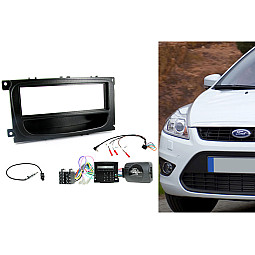 CTKFD61 Ford Focus, Mondeo Black Single Din Car Stereo Fascia Fitting Kit CTKFD61 Ford Focus, Mondeo Black Single Din Car Stereo Fascia Fitting Kit