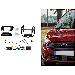 CTKFD73 Ford Transit Connect 2013 > Black Double Din Car CD Stereo Fascia Fitting Kit CTKFD73 Ford Transit Connect 2013 > Black Double Din Car CD Stereo Fascia Fitting Kit