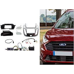 CTKFD74 Ford Transit Connect Silver Double Din Car CD Stereo Fascia Fitting Kit CTKFD74 Ford Transit Connect Silver Double Din Car CD Stereo Fascia Fitting Kit