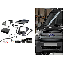 CTKFD87 Ford Transit 2015-2021 Dark Grey Single / Double Din Car CD Stereo Fascia Fitting Kit CTKFD87 Ford Transit 2015-2021 Dark Grey Single / Double Din Car CD Stereo Fascia Fitting Kit