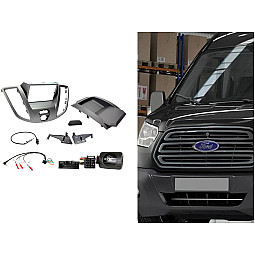 CTKFD88 Ford Transit 2015 - 2021 Light Grey Double Din Car Stereo Fascia Fitting Kit CTKFD88 Ford Transit 2015 - 2021 Light Grey Double Din Car Stereo Fascia Fitting Kit