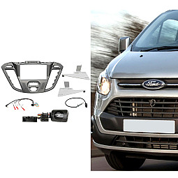 CTKFD92 Ford Transit Custom 2012-2021 Phoenix Silver Double Din Car CD Stereo Fascia Complete Installation Kit CTKFD92 Ford Transit Custom 2012-2021 Phoenix Silver Double Din Car CD Stereo Fascia Complete Installation Kit