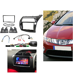 Connects2 CTKHD01 Honda Civic 2006 - 2011 Double Din Stereo Installation Fitting Kit Connects2 CTKHD01 Honda Civic 2006 - 2011 Double Din Stereo Installation Fitting Kit