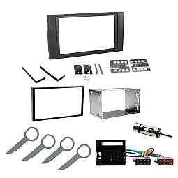 Ford Fiesta Focus C-Max Double Din Car Stereo Fitting Kit Fascia Panel, Wiring ISO, Aerial, Keys Ford Fiesta Focus C-Max Double Din Car Stereo Fitting Kit Fascia Panel, Wiring ISO, Aerial, Keys