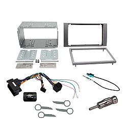 Ford Kuga 2008-2012 Silver Double Din Car Stereo Fascia Stalk Antenna Fitting Kit Ford Kuga 2008-2012 Silver Double Din Car Stereo Fascia Stalk Antenna Fitting Kit