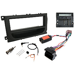 InCarTec FK-316-SWC Ford Single DIN Stereo Upgrade Fitting Kit (OVAL SHAPE - BLACK)  InCarTec FK-316-SWC Ford Single DIN Stereo Upgrade Fitting Kit (OVAL SHAPE - BLACK)