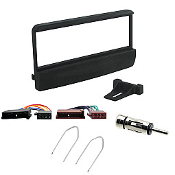 Ford Fiesta Car Stereo Fitting Kit Black Fascia Panel Adaptor, Wiring Harness, Aerial Ford Fiesta Car Stereo Fitting Kit Black Fascia Panel Adaptor, Wiring Harness, Aerial