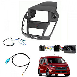 Ford Transit Connect MK2 Facelift 2019> Double Din Facia / FM DAB Antenna Retention / Steering control Adaptor Kit Ford Transit Connect MK2 Facelift 2019> Double Din Facia / FM DAB Antenna Retention / Steering control Adaptor Kit