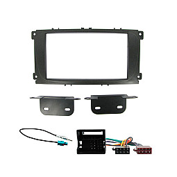 Double Din CD Stereo Fitting Kit for Ford Mondeo, Focus, S-Max Black Double Din CD Stereo Fitting Kit for Ford Mondeo, Focus, S-Max Black