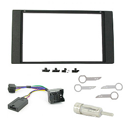 Ford Fiesta, Focus, C Max, Galaxy, S-Max, Transit Double Din Stereo Fascia Fitting Kit Ford Fiesta, Focus, C Max, Galaxy, S-Max, Transit Double Din Stereo Fascia Fitting Kit