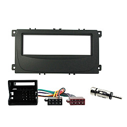 Ford C-Max, Focus, Galaxy, Mondeo, S-Max Stereo Black Fascia Fitting Surround Kit Ford C-Max, Focus, Galaxy, Mondeo, S-Max Stereo Black Fascia Fitting Surround Kit