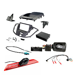Ford Transit V363 2015 - 2021 Double Din Stereo Fascia, Stalk, Aerial Reversing Camera Fitting Kit Dark Grey Ford Transit V363 2015 - 2021 Double Din Stereo Fascia, Stalk, Aerial Reversing Camera Fitting Kit Dark Grey