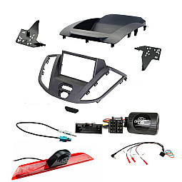 Ford Transit V363 2015 - 2021 Double Din Stereo Fascia, Stalk, Aerial Reversing Camera Fitting Kit Dark Grey Ford Transit V363 2015 - 2021 Double Din Stereo Fascia, Stalk, Aerial Reversing Camera Fitting Kit Dark Grey