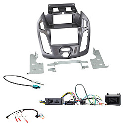 Ford Transit Connect 2013 > Blue Grey Double Din Fascia / Steering / Antenna Kit Ford Transit Connect 2013 > Blue Grey Double Din Fascia / Steering / Antenna Kit