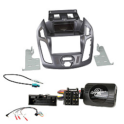Ford Transit Connect 2013-2021 Double Din Fascia / Steering / Antenna Kit Pegasus Blue Grey Ford Transit Connect 2013-2021 Double Din Fascia / Steering / Antenna Kit Pegasus Blue Grey