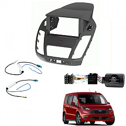 Ford Transit Connect MK2 Facelift 2019> Double Din Facia / FM DAB Antenna Retention / Steering control Adaptor Kit Ford Transit Connect MK2 Facelift 2019> Double Din Facia / FM DAB Antenna Retention / Steering control Adaptor Kit