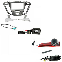 Ford Transit Custom Phoenix Silver Double Din Fascia Stalk Antenna Reversing Camera Kit Ford Transit Custom Phoenix Silver Double Din Fascia Stalk Antenna Reversing Camera Kit