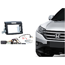 CTKHD10 Honda CR-V 2012 Onwards Black (Soft Touch) Double Din Car Stereo Fascia Fitting Kit CTKHD10 Honda CR-V 2012 Onwards Black (Soft Touch) Double Din Car Stereo Fascia Fitting Kit