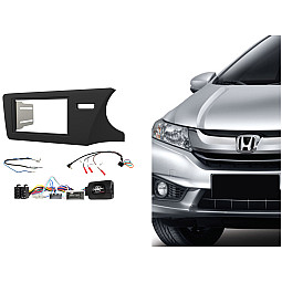 CTKHD13 Honda City 2014> Matt Black Double Din Car Stereo Fascia Fitting Kit CTKHD13 Honda City 2014> Matt Black Double Din Car Stereo Fascia Fitting Kit