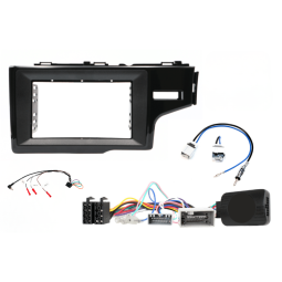 InCarTec FK-646-SWC Honda Fit, Jazz 2015-2020 Double Din Stereo Fitting Kit with Steering Wheel Control Retention
