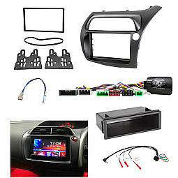 Honda Civic 2006-2011 (Hatchback) Single / Double Din Car Stereo Fascia Fitting Kit Honda Civic 2006-2011 (Hatchback) Single / Double Din Car Stereo Fascia Fitting Kit