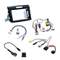 Honda CRV 2012 - 2017 TYPE B Double Din Stereo Fascia / Steering / Antenna / Original Camera USB Retention Fitting Kit Honda CRV 2012 - 2017 TYPE B Double Din Stereo Fascia / Steering / Antenna / Original Camera USB Retention Fitting Kit