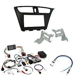 Honda Civic 9th Gen 2012 - 2017 with Honda CONNECT Stereo Amplified Double Din Fitting Kit