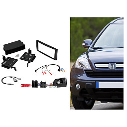 CTKHY04 Hyundai Santa Fe 2010 - 2012 Car Stereo Fitting Kit Single / Double Din Fascia, Steering Control CTKHY04 Hyundai Santa Fe 2010 - 2012 Car Stereo Fitting Kit Single / Double Din Fascia, Steering Control