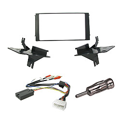 Hyundai Santa Fe 2007-2010 Double Din Car Stereo Fitting Kit, Fascia Steering Control, Aerial Adaptor