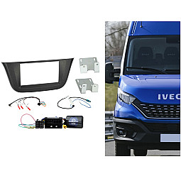 CTKIV02 Iveco Daily 2020 Onwards Gloss Black Double Din Car Stereo Fascia Fitting Kit CTKIV02 Iveco Daily 2020 Onwards Gloss Black Double Din Car Stereo Fascia Fitting Kit