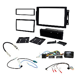 Jeep Grand Cherokee 2005> Car Double / Single Din Stereo Fascia Steering Control Antenna Fitting Kit Jeep Grand Cherokee 2005> Car Double / Single Din Stereo Fascia Steering Control Antenna Fitting Kit