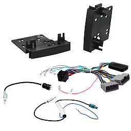 Jeep Wrangler 2003-2010 Double Din Car Stereo Fascia Steering Antenna Fitting kit Jeep Wrangler 2003-2010 Double Din Car Stereo Fascia Steering Antenna Fitting kit