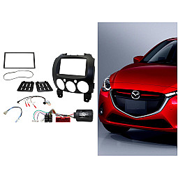 CTKMZ09 Mazda 2 2008-2014 Double Din Car Stereo Fascia, Steering Wheel Stalk Fitting Kit CTKMZ09 Mazda 2 2008-2014 Double Din Car Stereo Fascia, Steering Wheel Stalk Fitting Kit