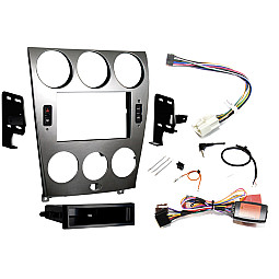 InCarTec FK-996 Mazda 6 Single / Double Din Fitting Kit Silver (incl. climate control retention) InCarTec FK-996 Mazda 6 Single / Double Din Fitting Kit Silver (incl. climate control retention)